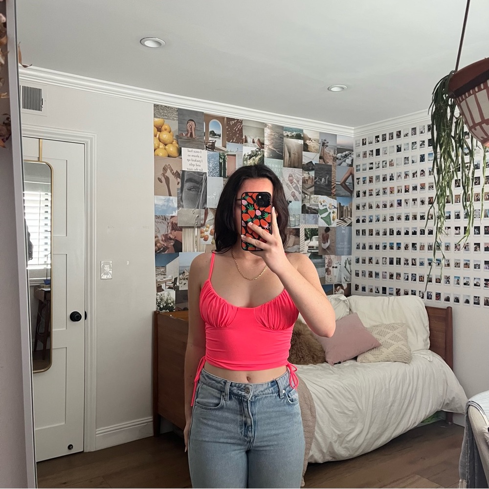 Neon Pink Princess Polly Top